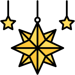 Christmas star icon