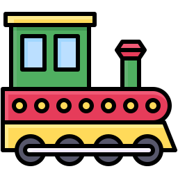 speelgoed trein icoon