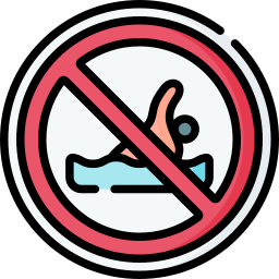 No swimming icon