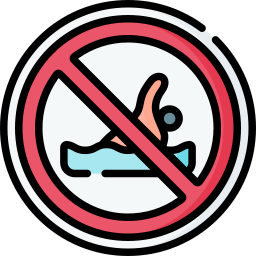 zakaz pływania ikona