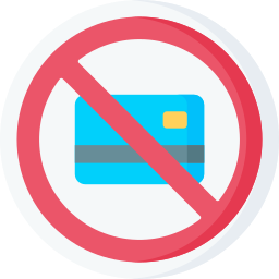 No credit card icon