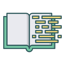 libro de codificación icono
