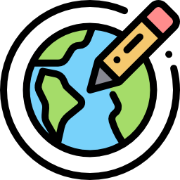 Planet earth icon