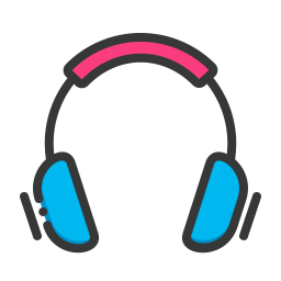 Audio headphone icon