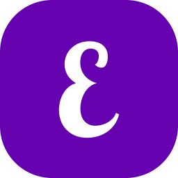 Letter e icon