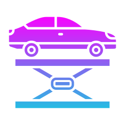 samochód hydrauliczny ikona