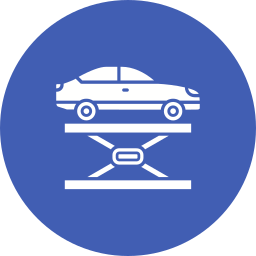 Hydraulic car icon