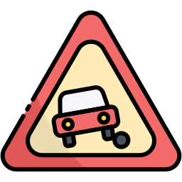 Road sign icon