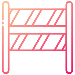 Traffic barrier icon