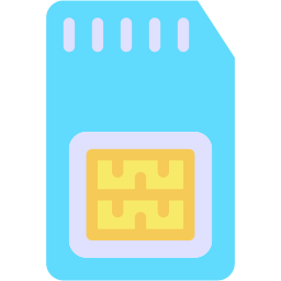 carte sim Icône