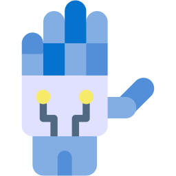 mano de robot icono