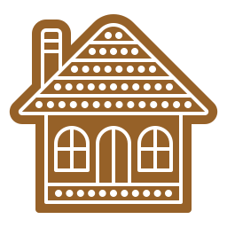 gingerbread house Ícone