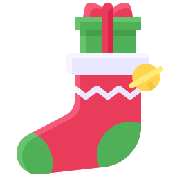 рождественские носки иконка