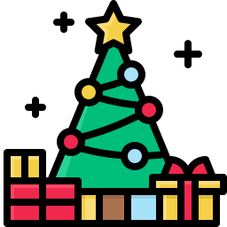 Árbol de navidad icono