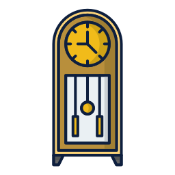 Vintage clock icon