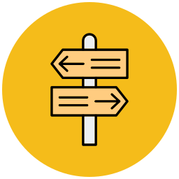 Road sign icon