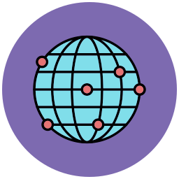 rete del globo icona