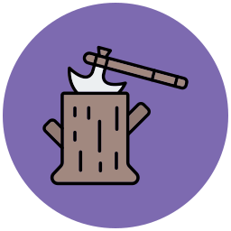 corte de madera icono