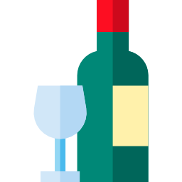 botella de vino icono