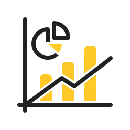 Statistical graphic icon