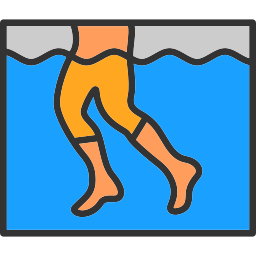 jogging aquatique Icône