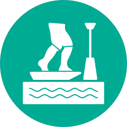 standup paddleboarding icono