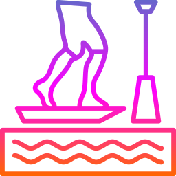 standup paddleboarding icono