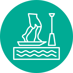 standup paddleboarding icon