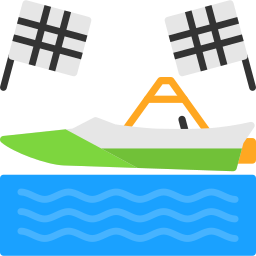 bateau à moteur Icône