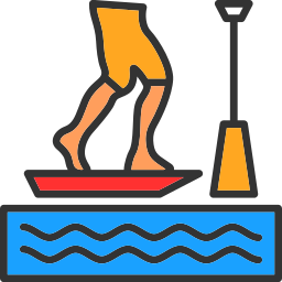 Стоячий серфинг иконка