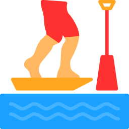 standup paddleboarding Ícone
