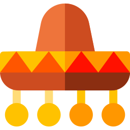sombrero mexicano icono
