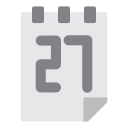 Calendar date icon