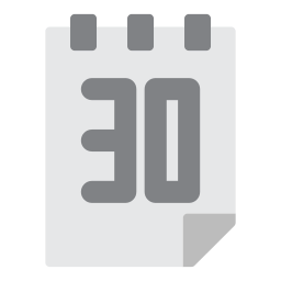 Calendar date icon