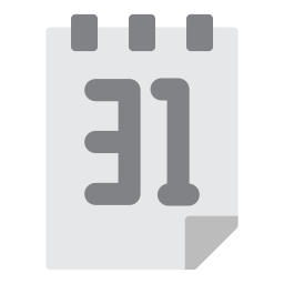 Calendar date icon