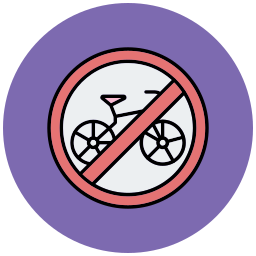 Sem bicicleta Ícone