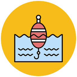 galleggiante da pesca icona