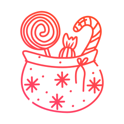 Christmas bag icon