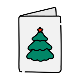 Christmas card icon