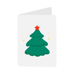 Christmas card icon