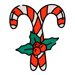 Christmas candy icon