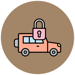 Locked car icon