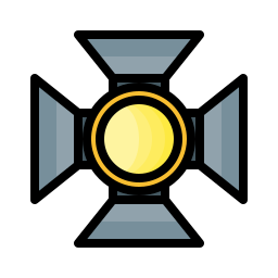 Stage lights icon