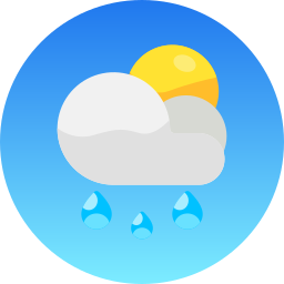 Clouds and sun icon