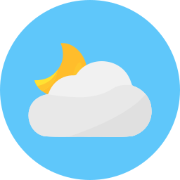 Cloudy night icon