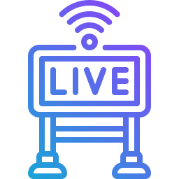 Live sign icon