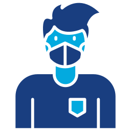 Masked man icon