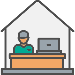 Work from home icon