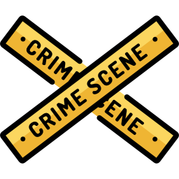 scène de crime Icône