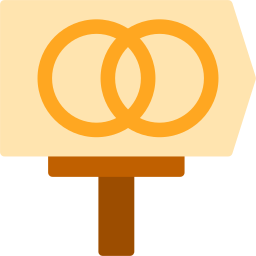 Wedding sign icon